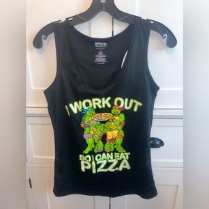 TENNAGE MUTANT NINJA T “I work out so I can eat pizza”